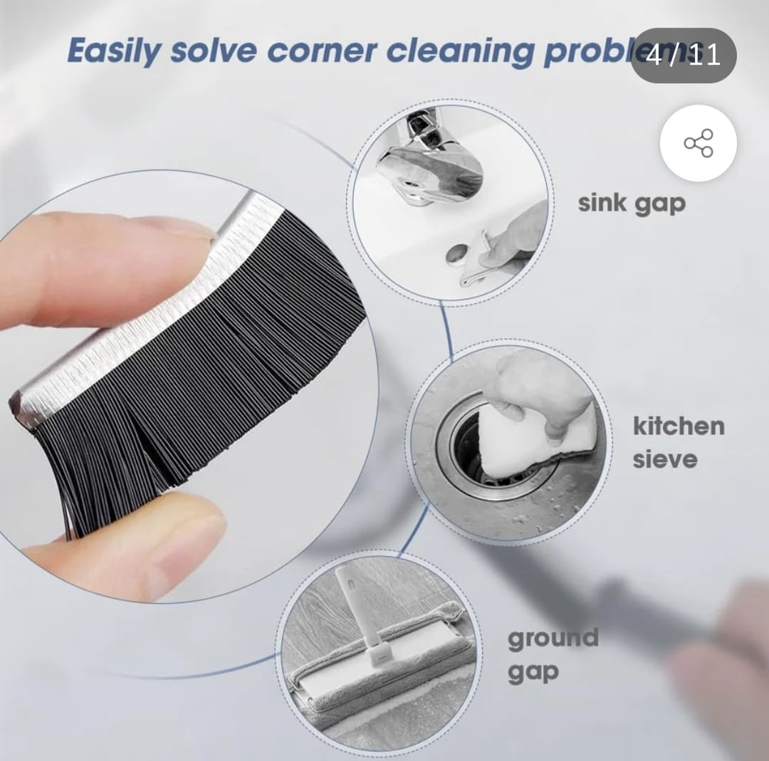 BUY 2 GET 2 FREE) Hard-Bristled Crevice Cleaning Brush