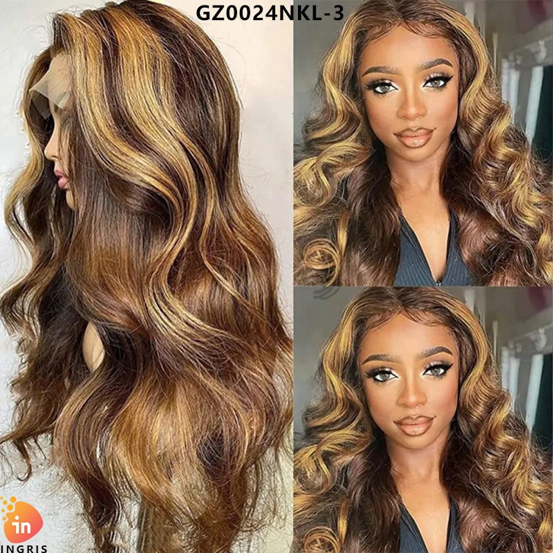 Brazilian 100% Human Hair Wigs Body Wave 4x4 Lace Closure Front Wigs